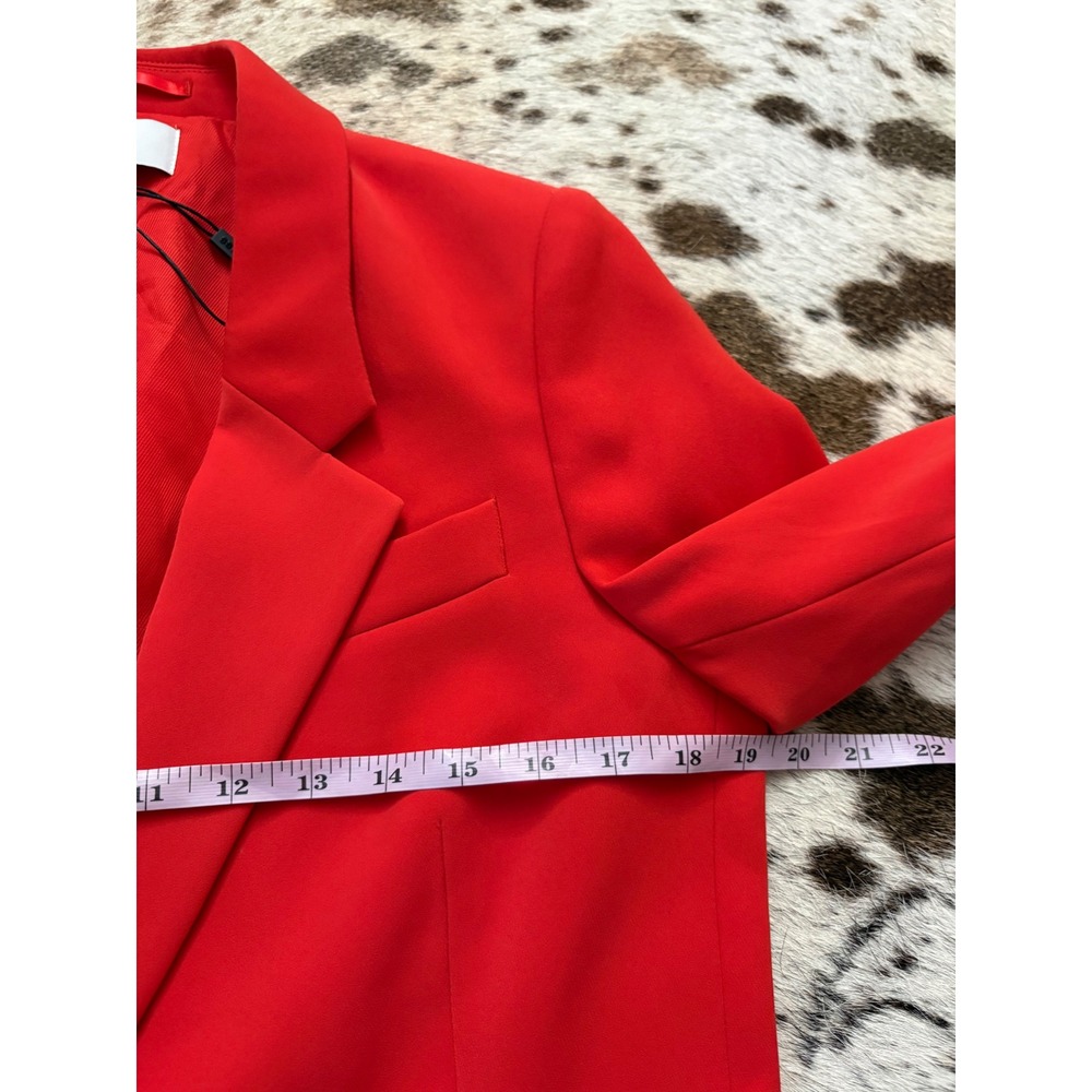 REISS Maia Single Breasted Blazer Red Size 6 - Picture 8 of 12